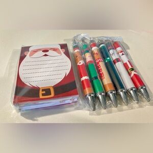 Festive Santa Notepad and Pen Set